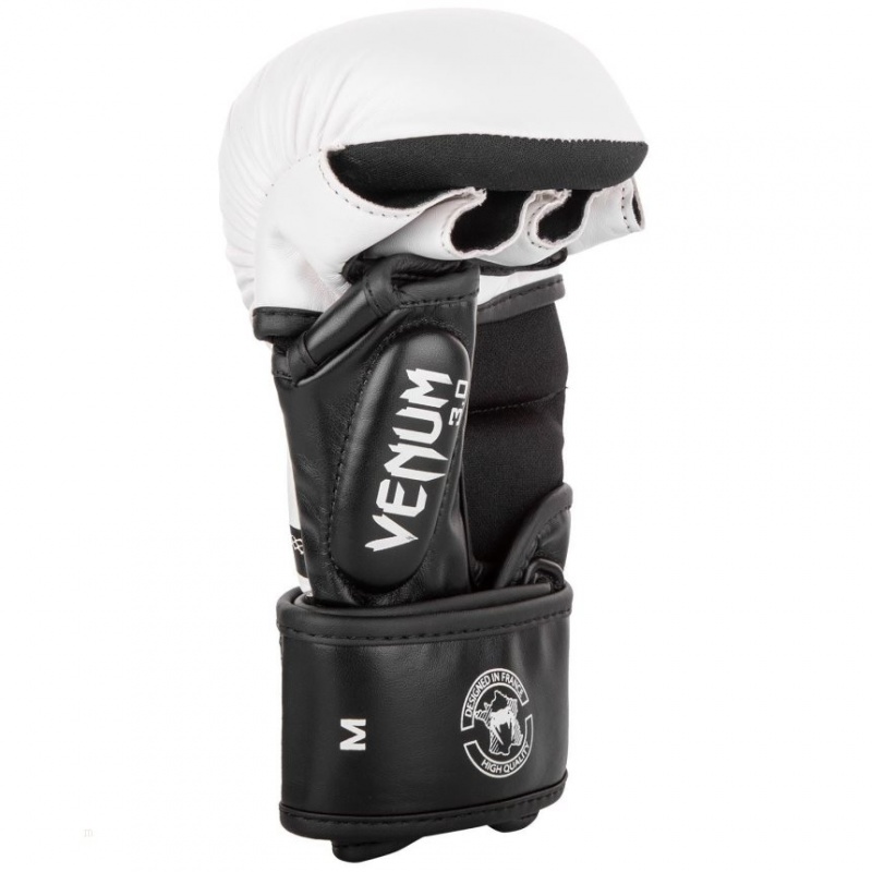 Gants D'entra?nement Venum Sparring Gloves Challenger 3.0 MMA Blanche Noir  | KUE-0718396