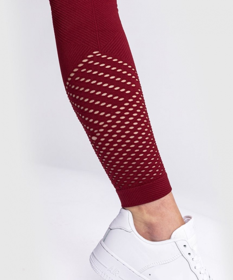 Leggings Venum Sparring Seamless Femme Bordeaux  | CUL-4661609