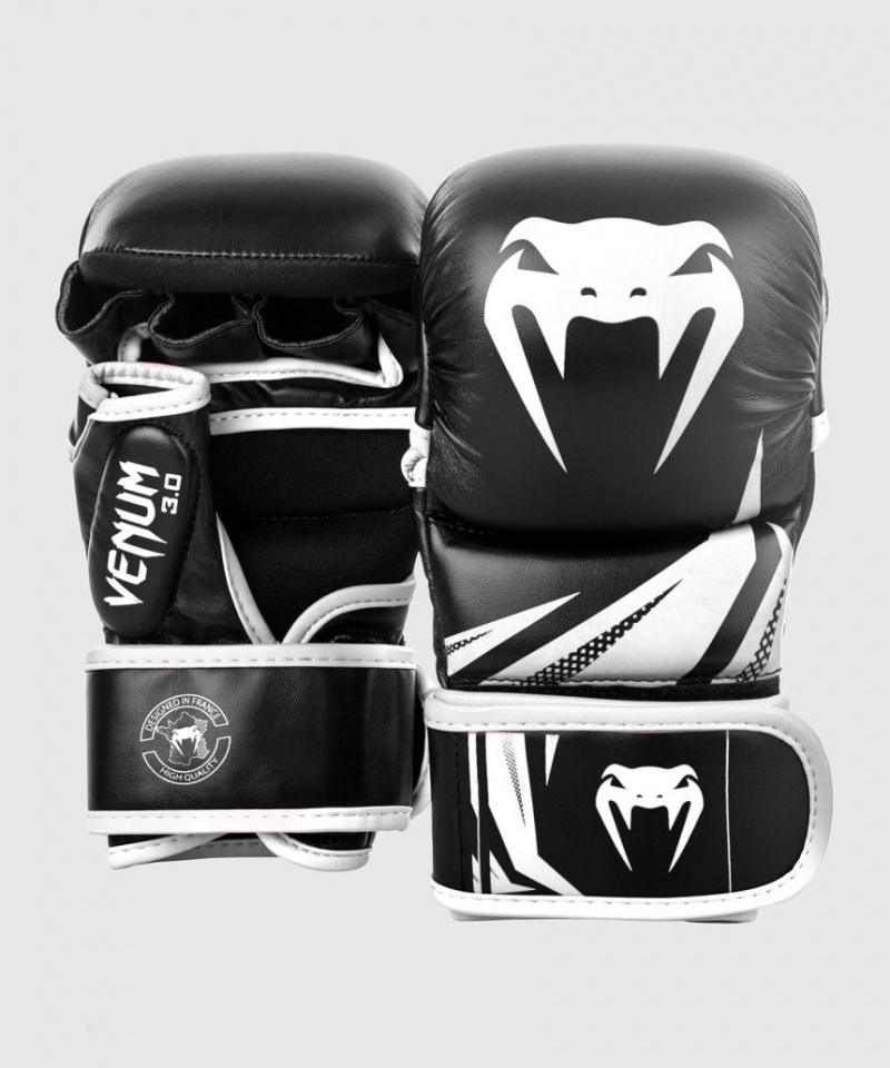 Gants D'entra?nement Venum Sparring Gloves Challenger 3.0 MMA Blanche Noir  | YYD-6450753