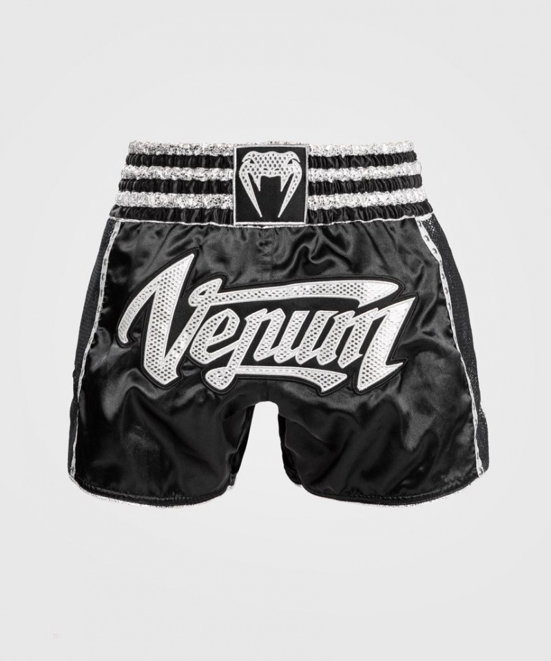 Short Venum Absolute 2.0 Muay Thai Boxing Femme Noir Argent  | SZR-8103243