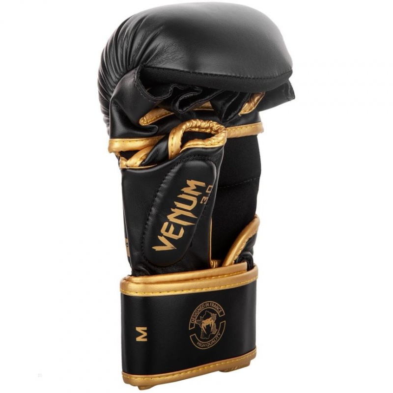 Gants D'entra?nement Venum Sparring Gloves Challenger 3.0 MMA Noir Doré  | JTJ-3721983