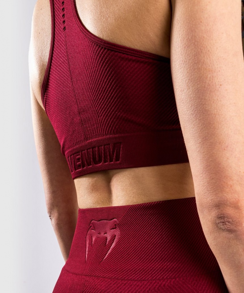 Soutien Gorge Sport Venum Sparring Seamless Femme Bordeaux  | ZFO-8346663