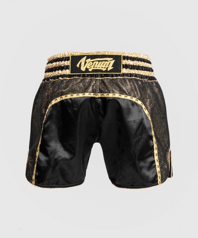 Short Venum Absolute 2.0 Muay Thai Boxing Femme Noir Doré Military | NWD-7492592