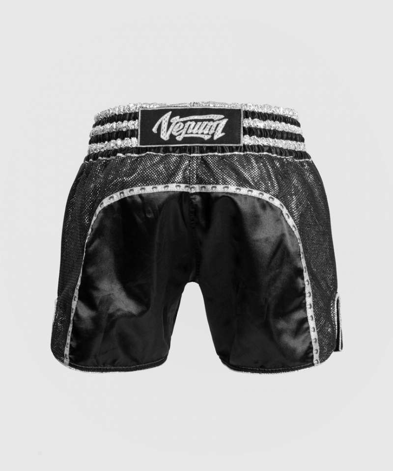 Short Venum Absolute 2.0 Muay Thai Boxing Femme Noir Argent  | SZR-8103243