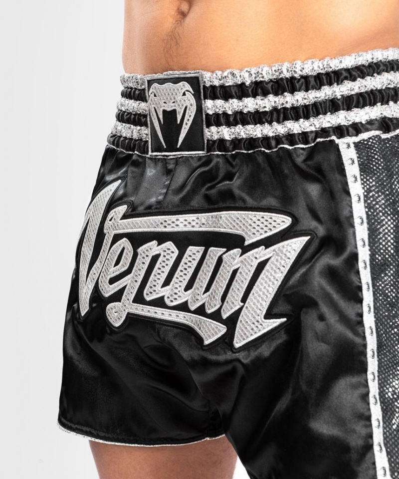 Short Venum Absolute 2.0 Muay Thai Boxing Femme Noir Argent  | SZR-8103243