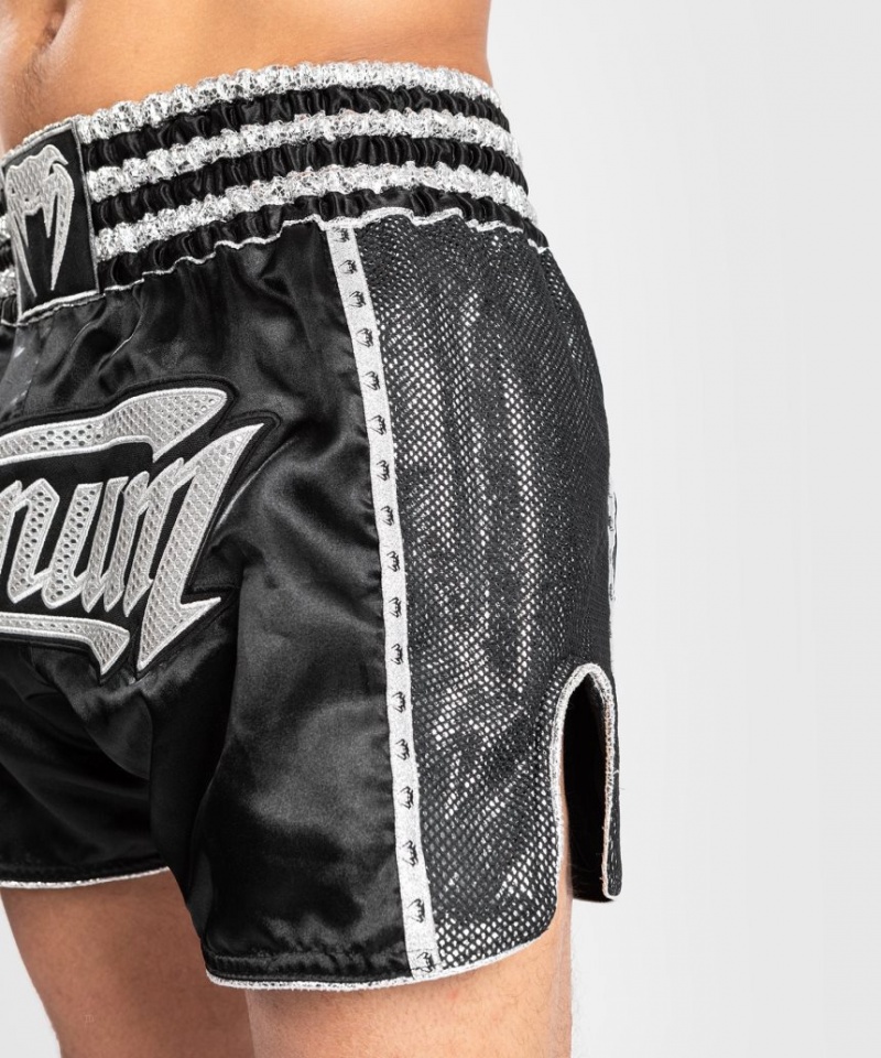 Short Venum Absolute 2.0 Muay Thai Boxing Femme Noir Argent  | SZR-8103243