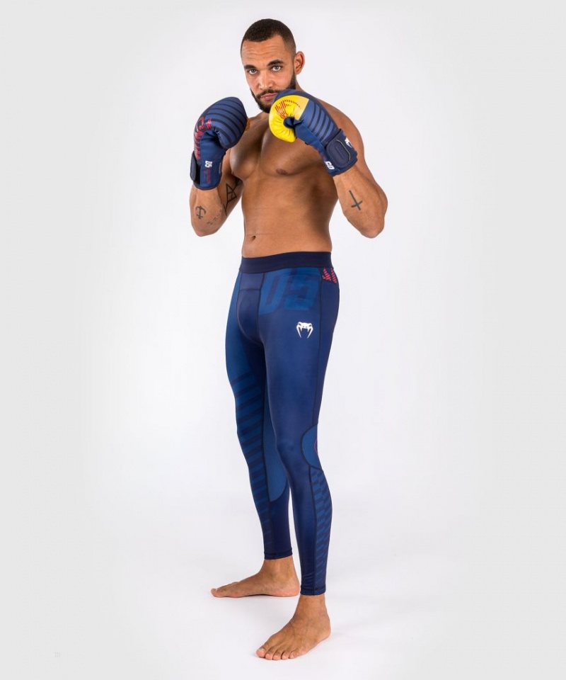 Collant Venum Sport 05 Spats Homme Bleu Jaune  | JDW-3085491