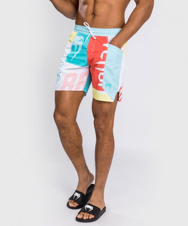 Shorts De Bain Venum Summer 88 Homme Bleu Rouge  | HKE-8065150