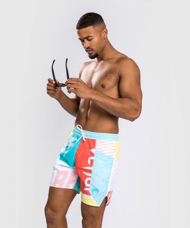 Shorts De Bain Venum Summer 88 Homme Bleu Rouge  | HKE-8065150