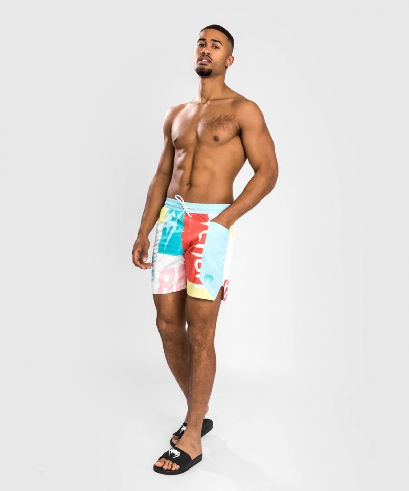 Shorts De Bain Venum Summer 88 Homme Bleu Rouge  | HKE-8065150