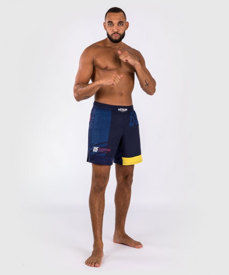 Short Venum Sport 05 Fight Homme Bleu Jaune  | OFZ-4993547