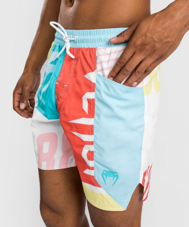 Shorts De Bain Venum Summer 88 Homme Bleu Rouge  | HKE-8065150