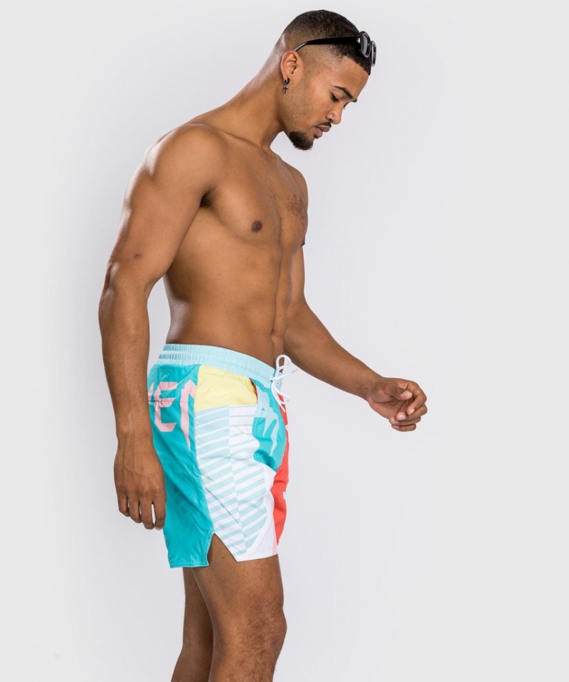 Shorts De Bain Venum Summer 88 Homme Bleu Rouge  | HKE-8065150