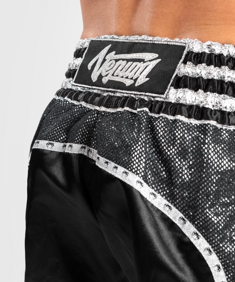 Short Venum Absolute 2.0 Muay Thai Boxing Femme Noir Argent  | SZR-8103243