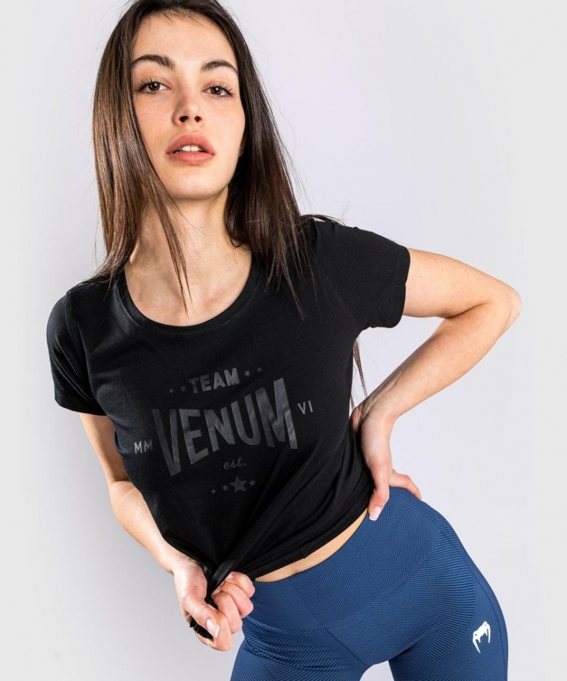 T Shirts Venum Team 2.0 Femme Noir  | HMO-3119306