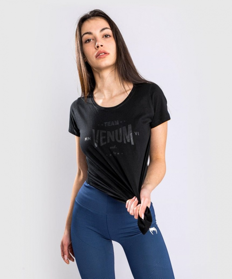 T Shirts Venum Team 2.0 Femme Noir  | HMO-3119306