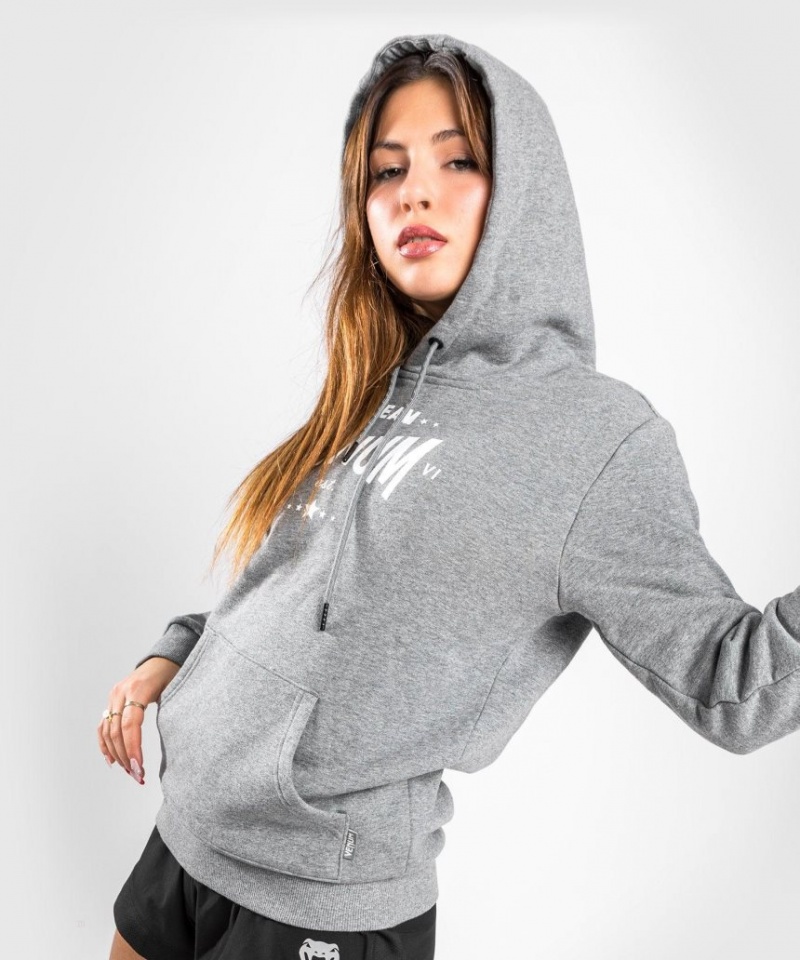 Sweat a Capuche Venum Team 2.0 Femme Grise Clair  | IKC-0712236