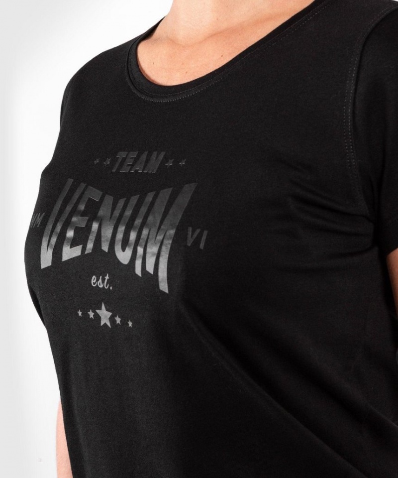 T Shirts Venum Team 2.0 Femme Noir  | HMO-3119306