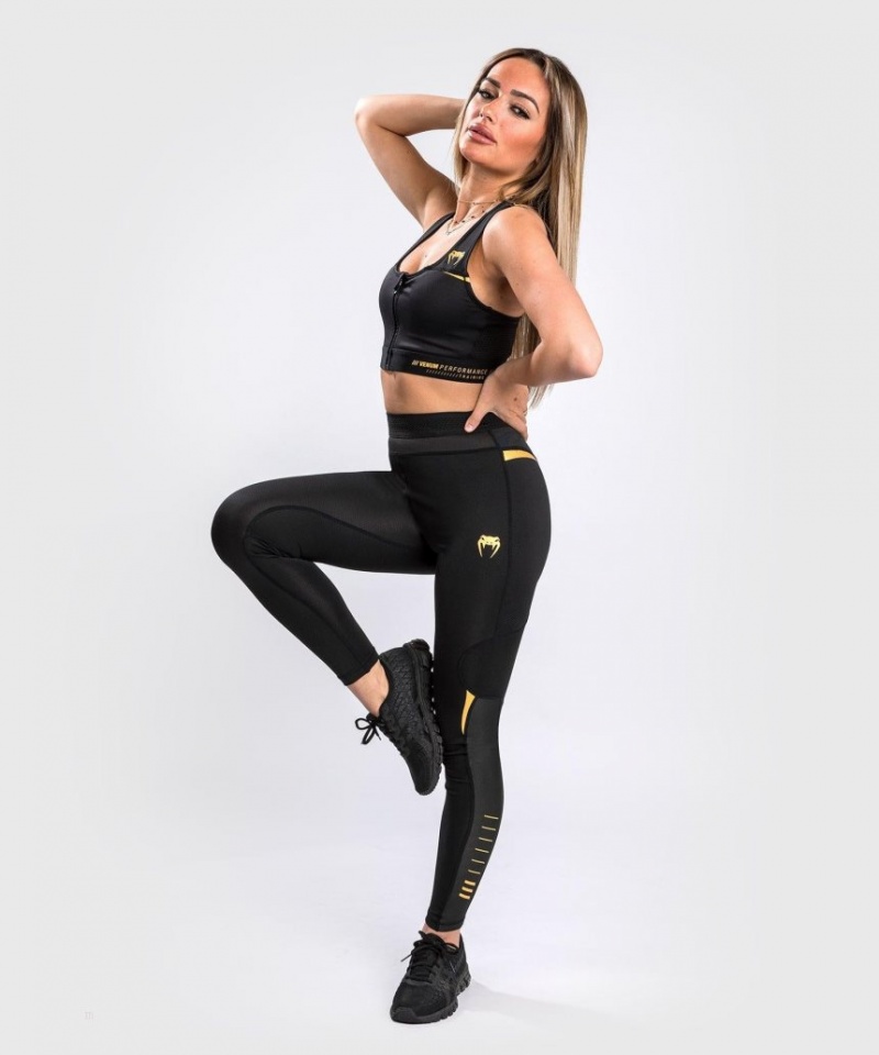 Leggings Venum Tempest 2.0 7/8 Femme Noir Doré  | ETG-1902337