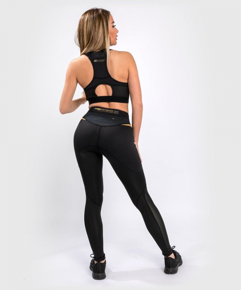 Leggings Venum Tempest 2.0 7/8 Femme Noir Doré  | ETG-1902337