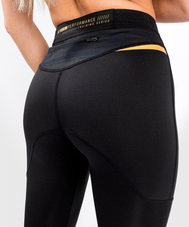 Leggings Venum Tempest 2.0 7/8 Femme Noir Doré  | ETG-1902337