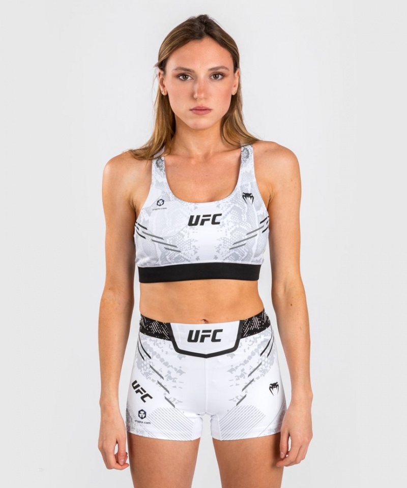 Soutien Gorge Sport Venum UFC Adrenaline by Authentic Fight Night Femme Blanche  | OMC-3082853