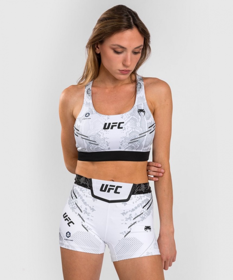 Soutien Gorge Sport Venum UFC Adrenaline by Authentic Fight Night Femme Blanche  | OMC-3082853