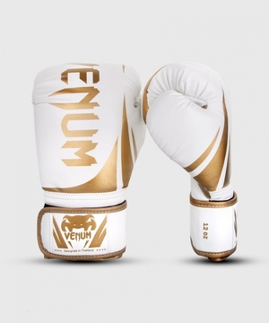 Gants De Boxe Venum Challenger 2.0 Blanche Doré  | BHQ-0496266