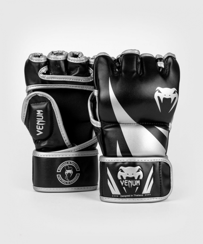 Gants D'entra?nement Venum Challenger 2.0 MMA Gloves Noir Argent  | AVN-4471060