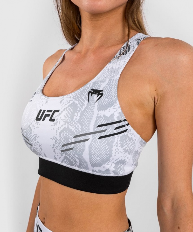 Soutien Gorge Sport Venum UFC Adrenaline by Authentic Fight Night Femme Blanche  | OMC-3082853