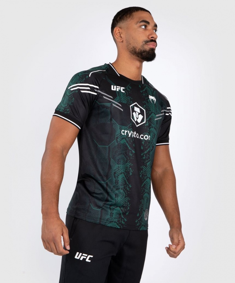 Maillot Venum UFC Adrenaline by Authentic Fight Night Emerald Edition Homme Vert Noir  | TRY-0836788