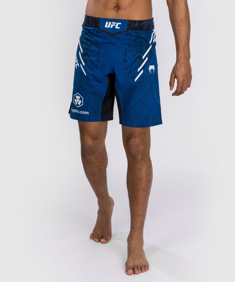 Short Venum UFC Adrenaline by Authentic Fight Night Fight Long Fit Homme Bleu  | XYD-0389463