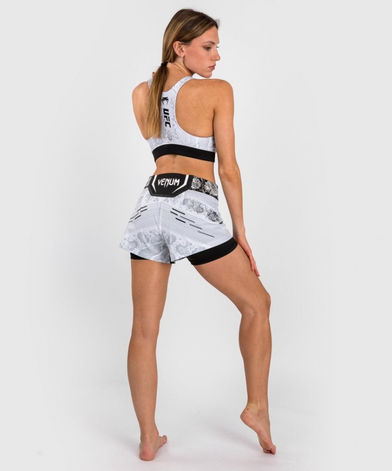 Short Venum UFC Adrenaline by Authentic Fight Night Fight Femme Blanche  | QUN-7431427