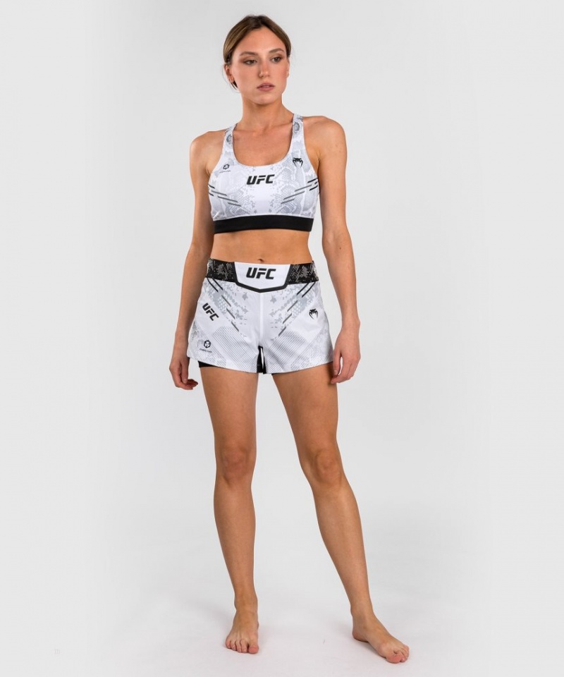 Short Venum UFC Adrenaline by Authentic Fight Night Fight Femme Blanche  | QUN-7431427