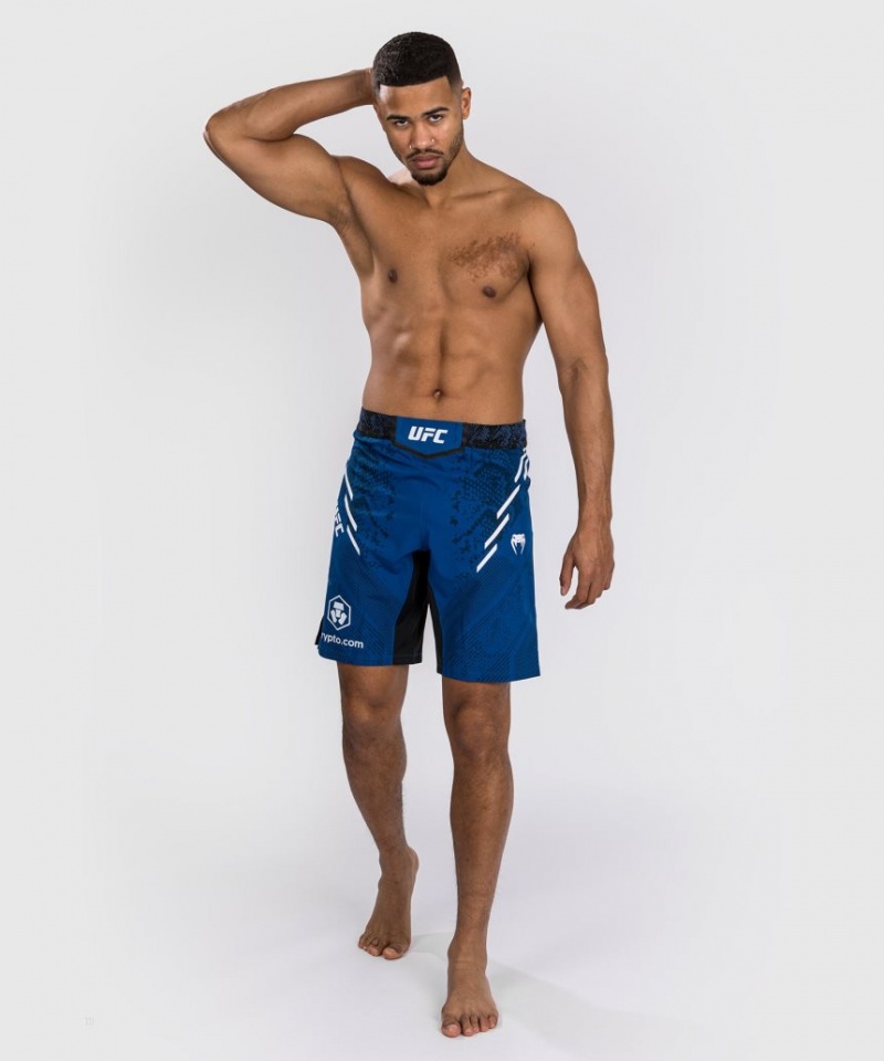 Short Venum UFC Adrenaline by Authentic Fight Night Fight Long Fit Homme Bleu  | XYD-0389463