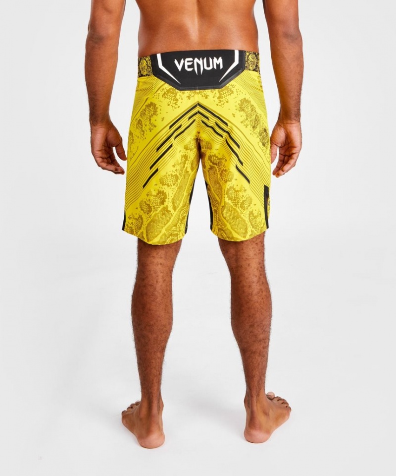 Short Venum UFC Adrenaline by Authentic Fight Night Fight Long Fit Homme Jaune  | YTT-8157076