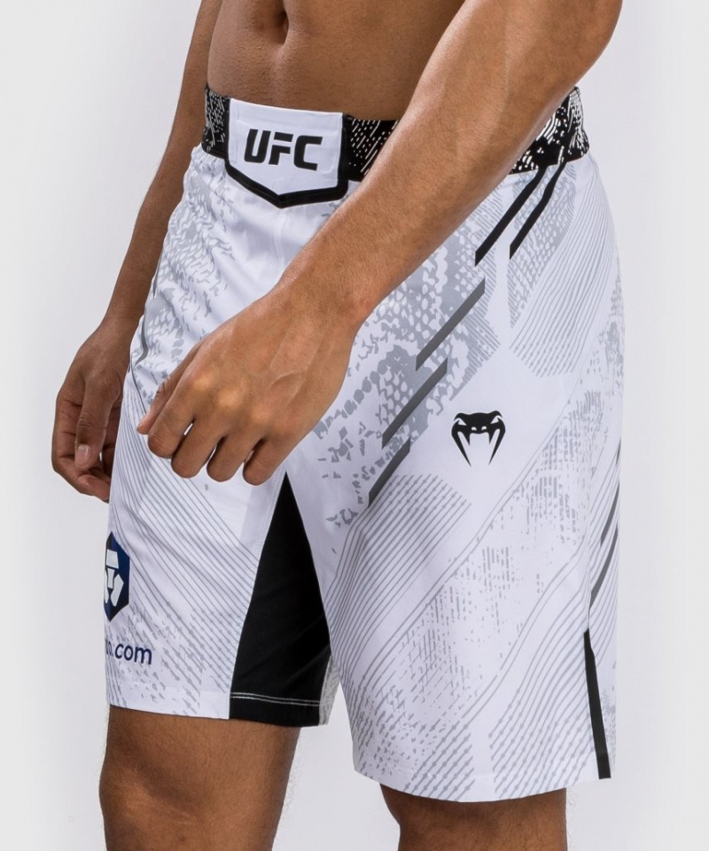 Short Venum UFC Adrenaline by Authentic Fight Night Fight Long Fit Homme Blanche  | LFZ-0966926