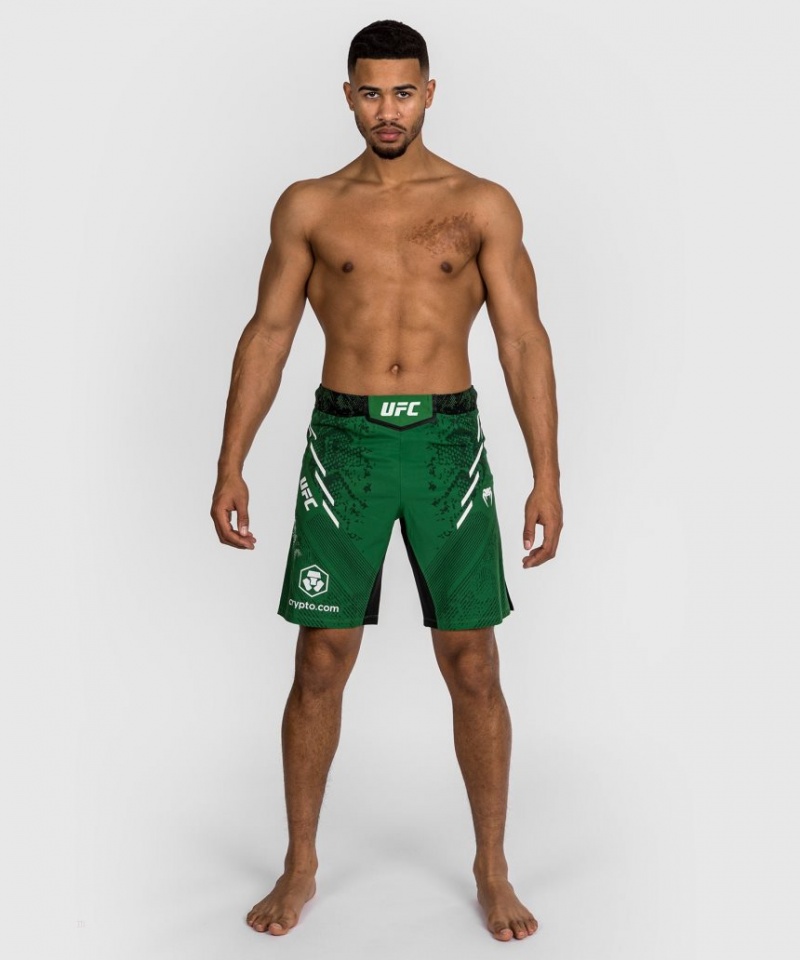 Short Venum UFC Adrenaline by Authentic Fight Night Fight Long Fit Homme Vert  | OZC-9740242