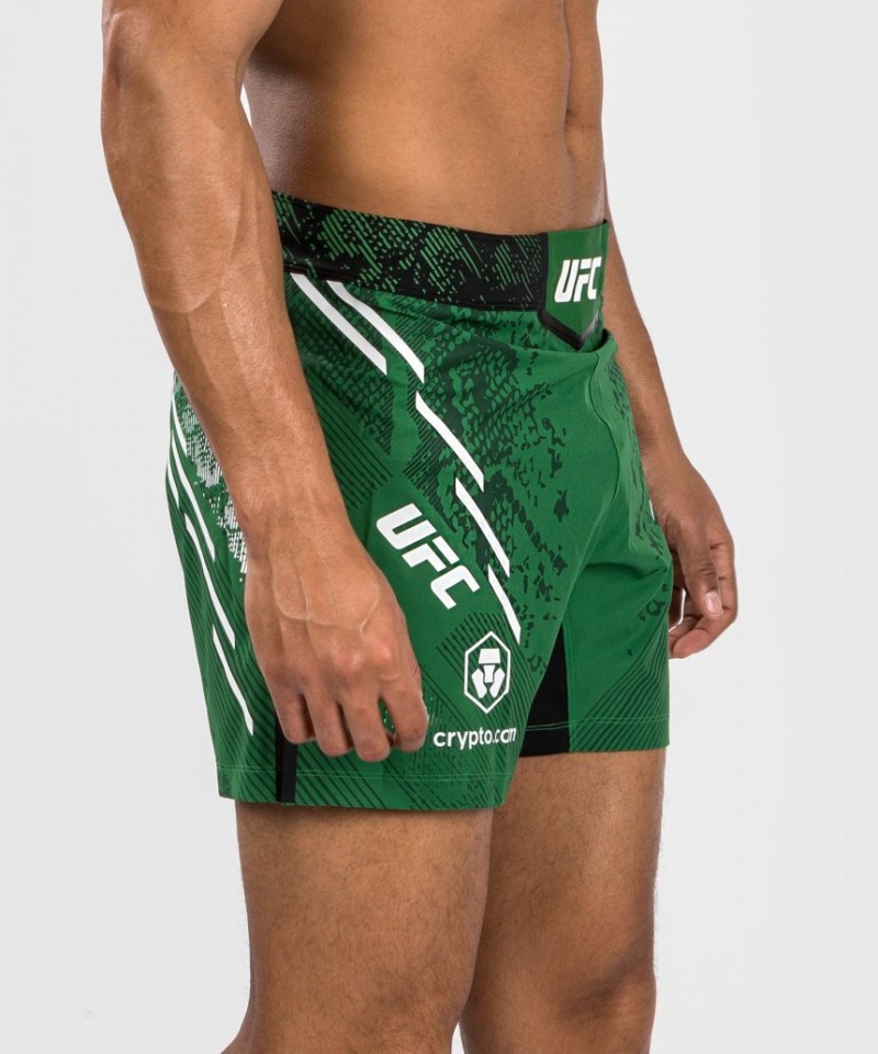 Short Venum UFC Adrenaline by Authentic Fight Night Fight Corta Fit Homme Vert  | ZMA-2132679