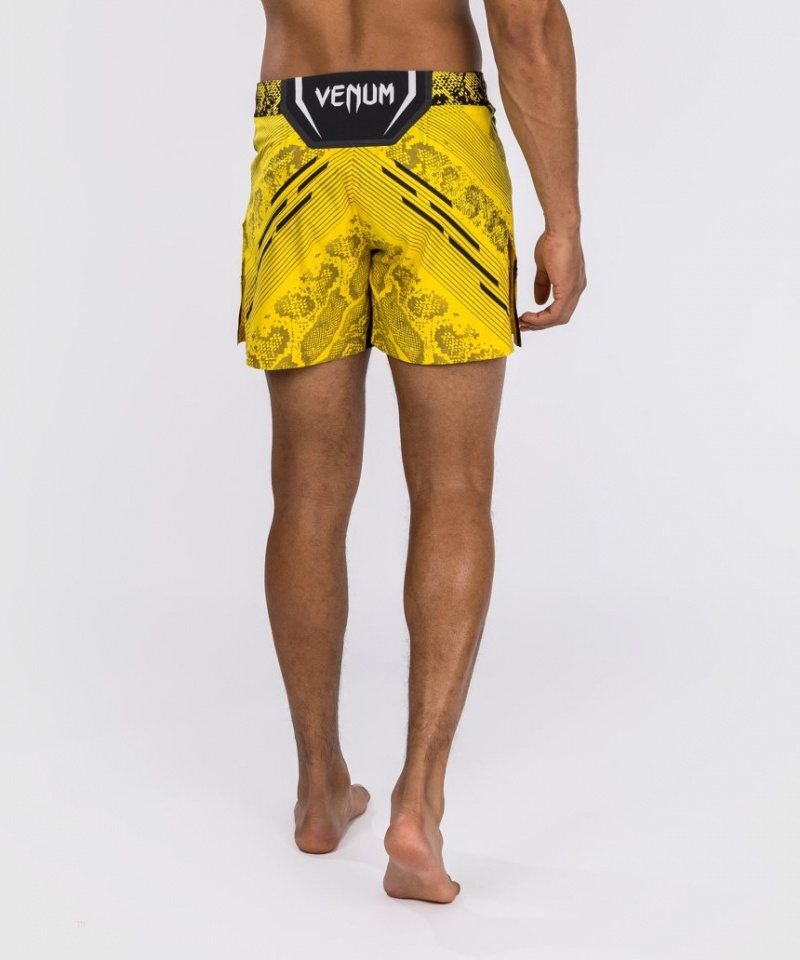 Short Venum UFC Adrenaline by Authentic Fight Night Fight Corta Fit Homme Jaune  | UZN-3757275