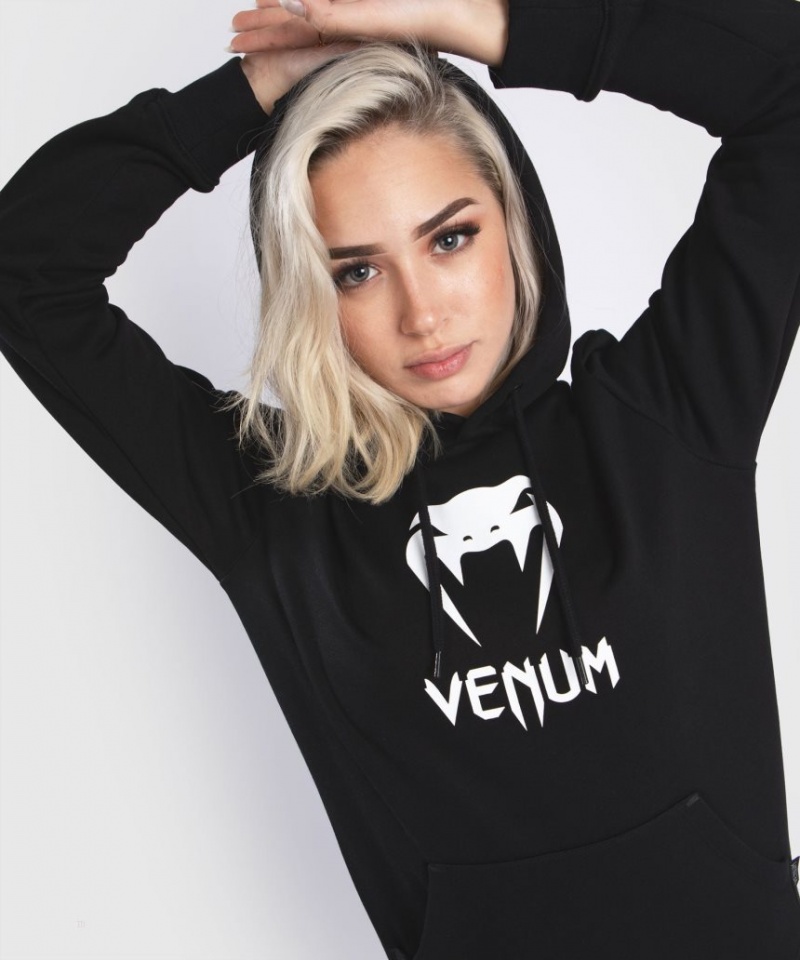 Sweat a Capuche Venum Classiche Femme Noir  | BIP-6600025