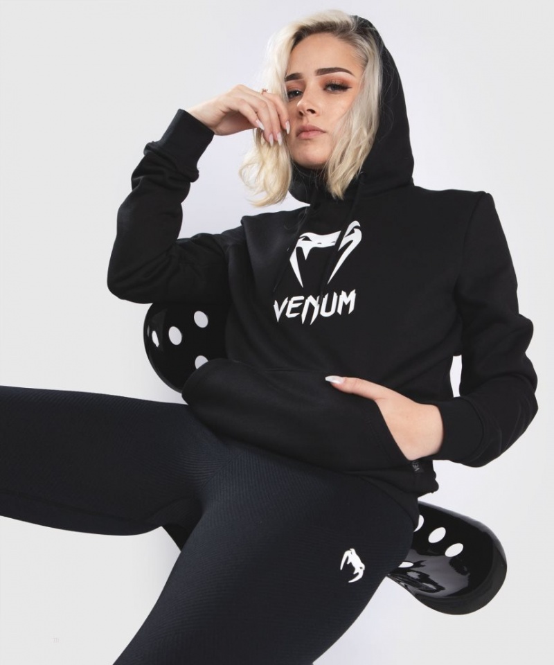 Sweat a Capuche Venum Classiche Femme Noir  | BIP-6600025