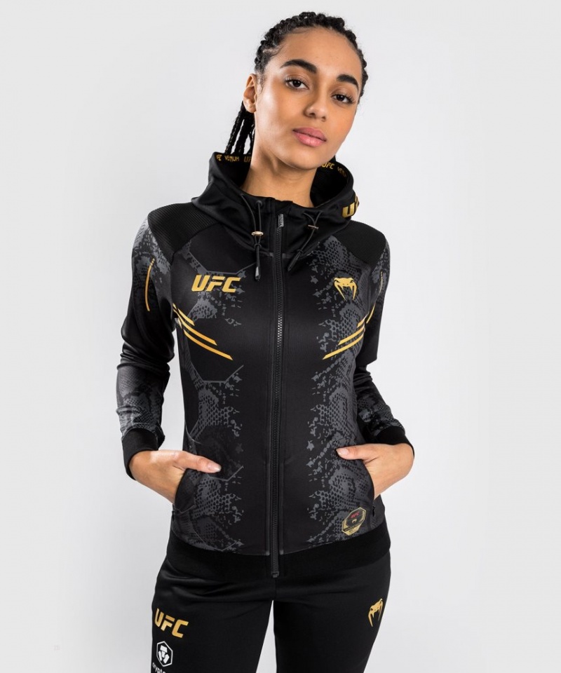 Sweat a Capuche Venum UFC Adrenaline by Authentic Fight Night Walkout Femme Noir  | GPI-3226928