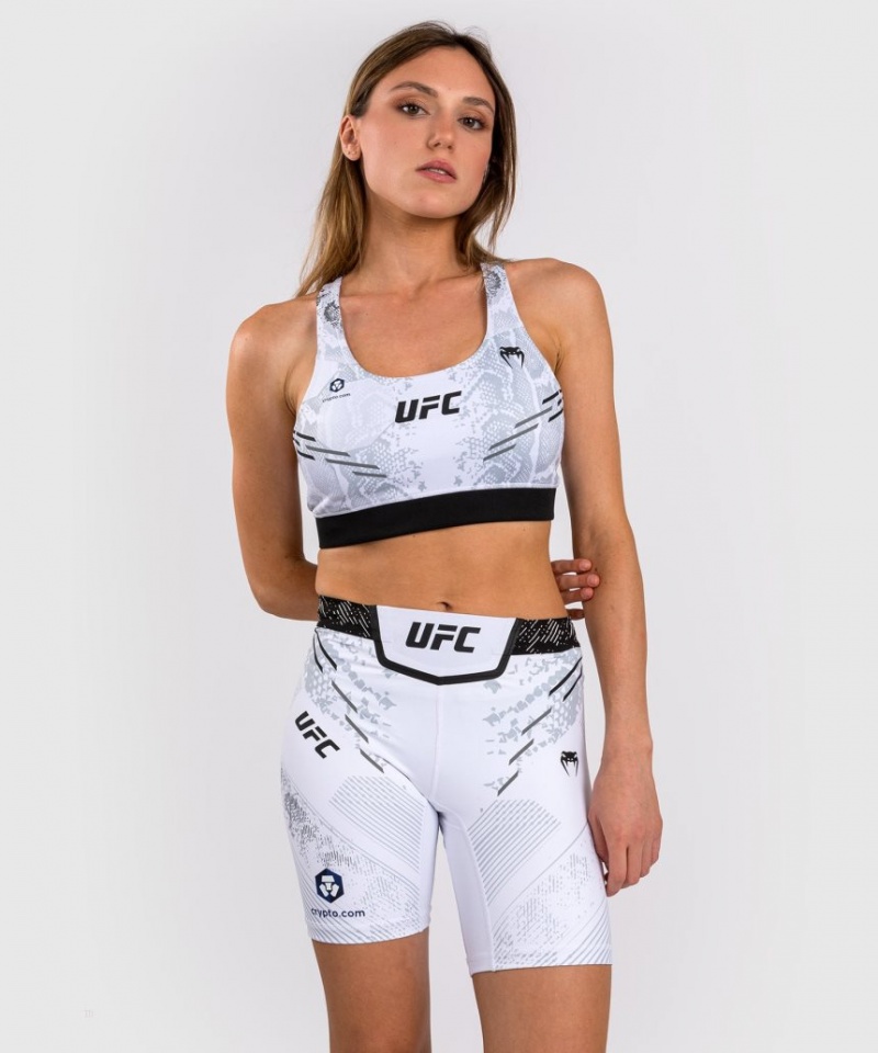 Short Venum UFC Adrenaline by Authentic Fight Night Vale Tudo Long Fit Femme Blanche  | MAY-1618292