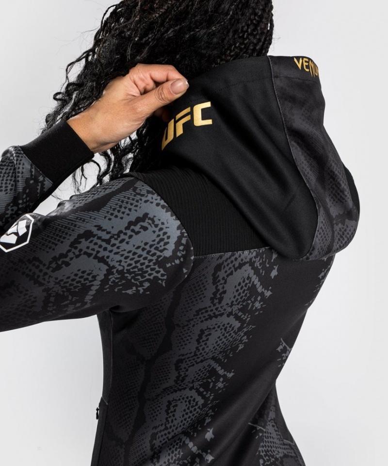 Sweat a Capuche Venum UFC Adrenaline by Authentic Fight Night Walkout Femme Noir  | GPI-3226928