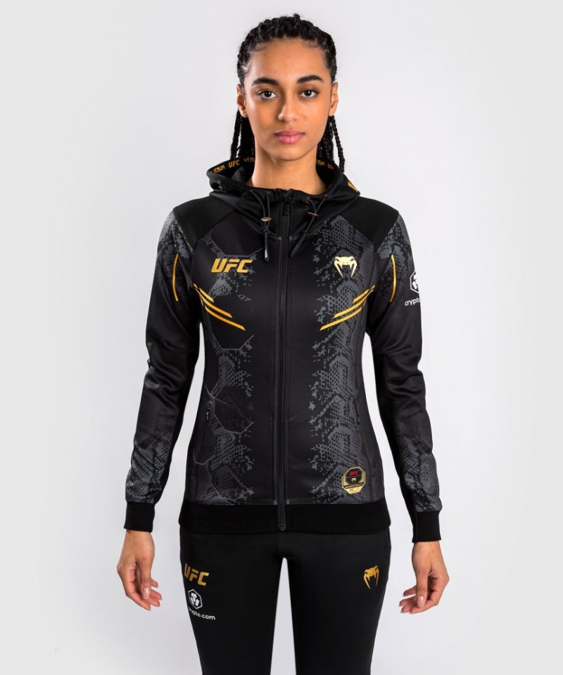 Sweat a Capuche Venum UFC Adrenaline by Authentic Fight Night Walkout Femme Noir  | GPI-3226928