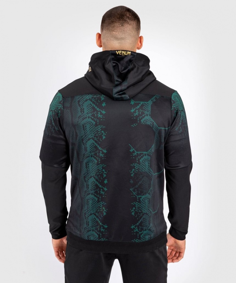 Veste Venum UFC Adrenaline by Authentic Fight Night Walkout Hoodie Emerald Edition Homme Vert Noir Doré  | JNO-5485446