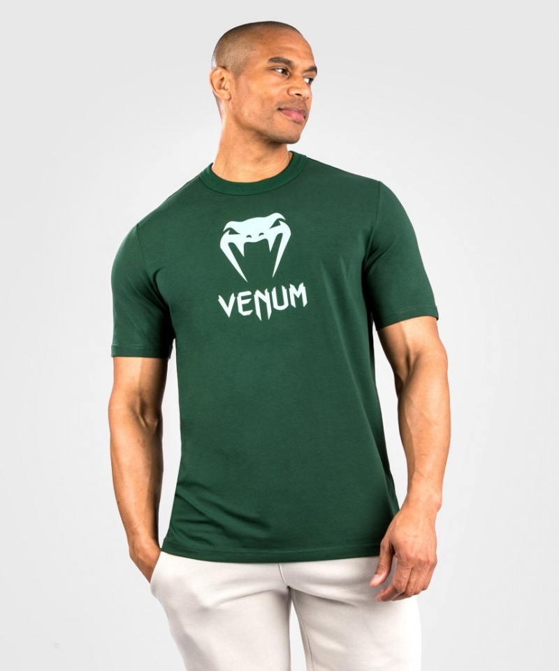 T Shirts Venum Classiche Homme Vert Foncé Turquoise  | FMA-9521305