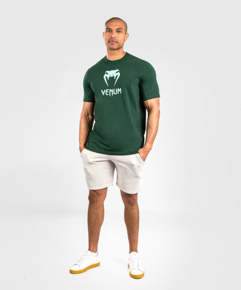 T Shirts Venum Classiche Homme Vert Foncé Turquoise  | FMA-9521305