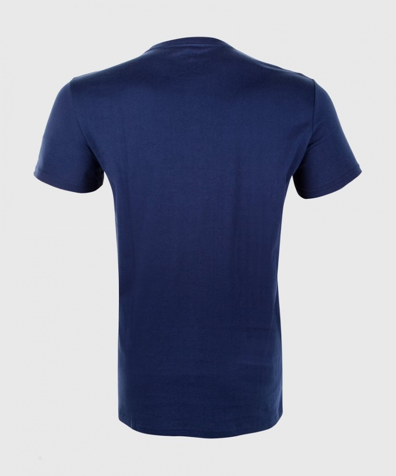 T Shirts Venum Classiche Homme Bleu Marine Bleu  | ICU-3175151